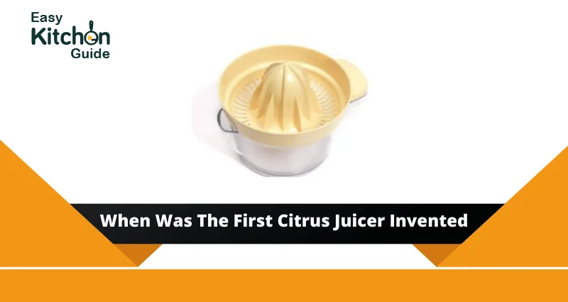 when was the first citrus juicer invented