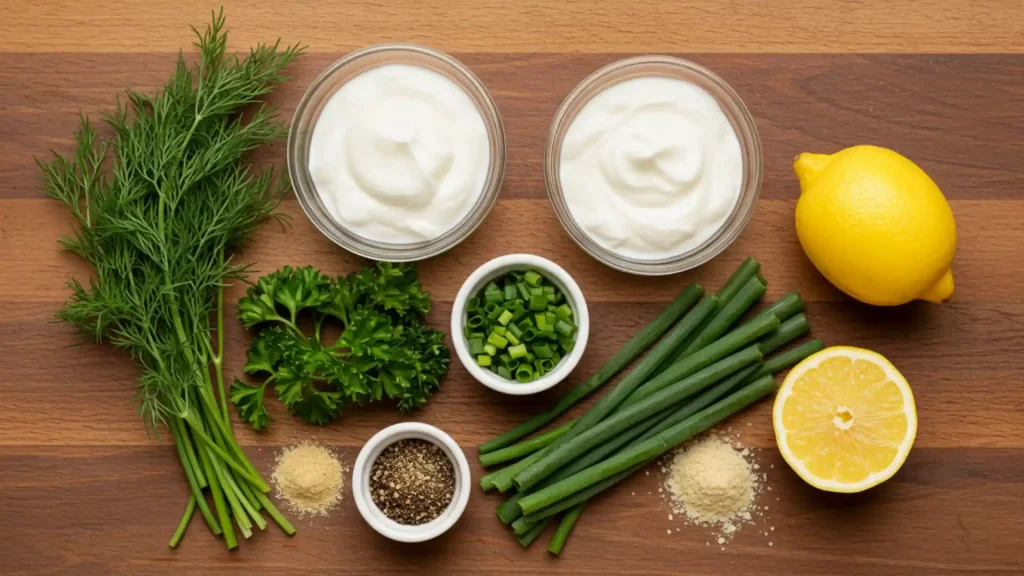 Low Sodium Ranch Dip with Simple Ingredients