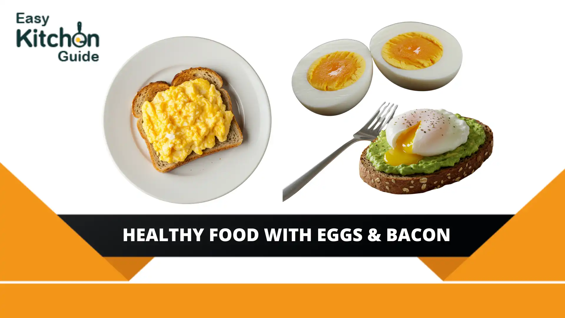 Healthy Food with eggs and bacons